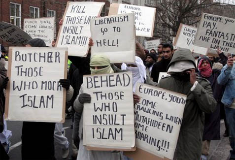 Afbeeldingsresultaat voor Behead those who insult islam